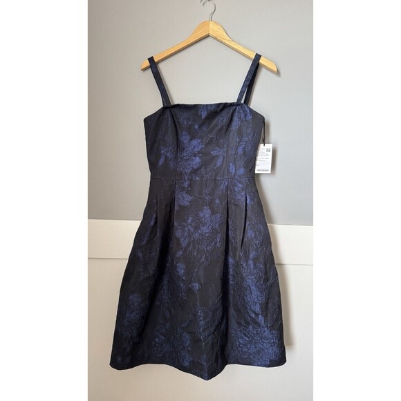 W by Worth Textured Navy Blue Special Occasion Dress Size